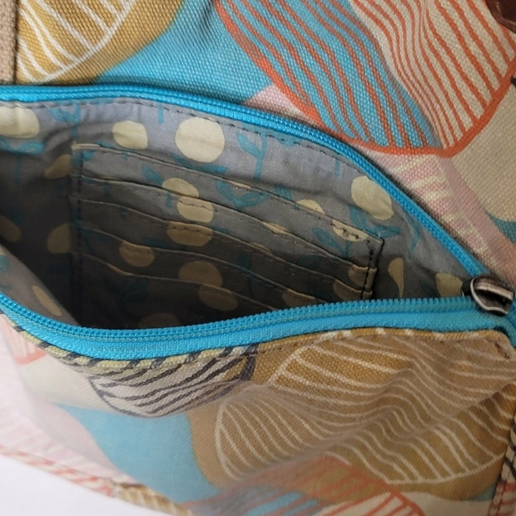 Vintage canvas boho Fossil, crossbody bag - Picture 8 of 10